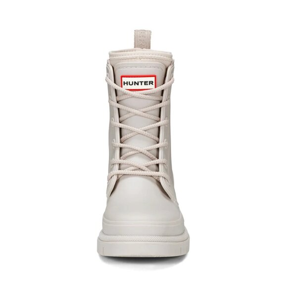 Hunter Women's Diana Waterproof Lace-Up Rain Boots in Taupe - Picture 9 of 11